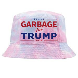 Garbage For Trump Proud Maga Garbage Trump Supporter Tie-Dyed Bucket Hat