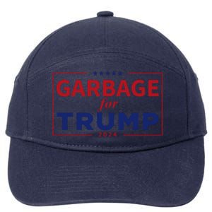 Garbage For Trump Proud Maga Garbage Trump Supporter 7-Panel Snapback Hat