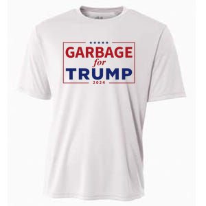 Garbage For Trump Proud Maga Garbage Trump Supporter Cooling Performance Crew T-Shirt