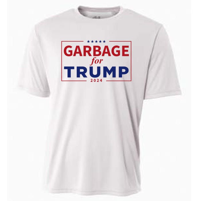 Garbage For Trump Proud Maga Garbage Trump Supporter Cooling Performance Crew T-Shirt