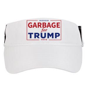 Garbage For Trump Proud Maga Garbage Trump Supporter Adult Drive Performance Visor