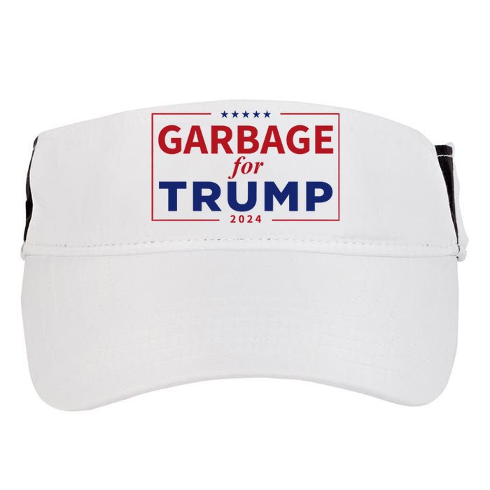 Garbage For Trump Proud Maga Garbage Trump Supporter Adult Drive Performance Visor