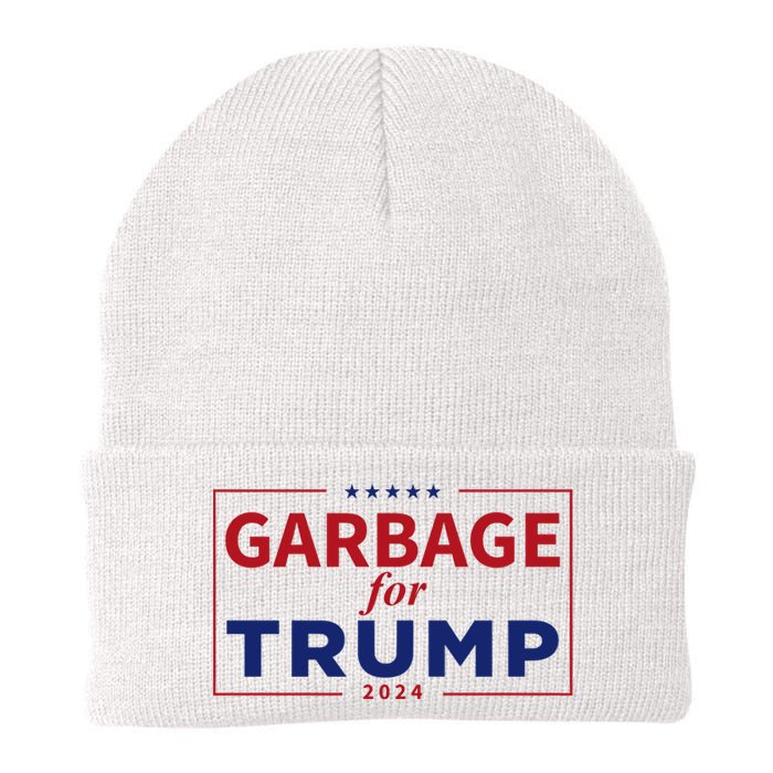 Garbage For Trump Proud Maga Garbage Trump Supporter Knit Cap Winter Beanie