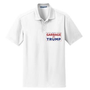 Garbage For Trump Proud Maga Garbage Trump Supporter Dry Zone Grid Polo