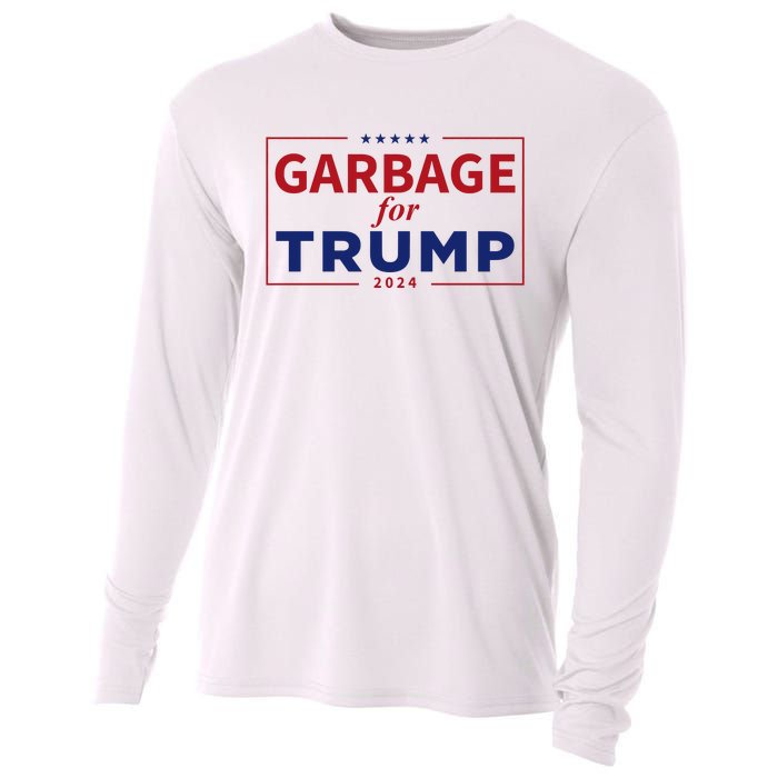 Garbage For Trump Proud Maga Garbage Trump Supporter Cooling Performance Long Sleeve Crew