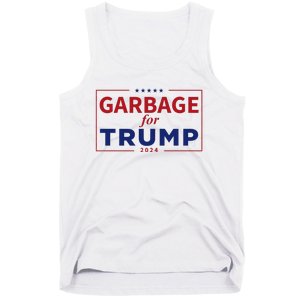 Garbage For Trump Proud Maga Garbage Trump Supporter Tank Top