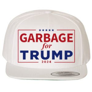 Garbage For Trump Proud Maga Garbage Trump Supporter Wool Snapback Cap