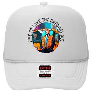 Garbage For Trump Make American Garbage Great Again High Crown Mesh Back Trucker Hat