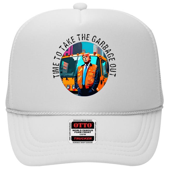 Garbage For Trump Make American Garbage Great Again High Crown Mesh Back Trucker Hat