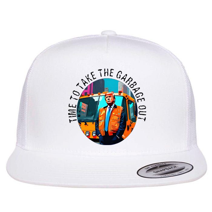 Garbage For Trump Make American Garbage Great Again Flat Bill Trucker Hat