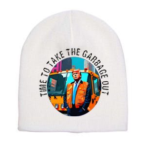 Garbage For Trump Make American Garbage Great Again Short Acrylic Beanie