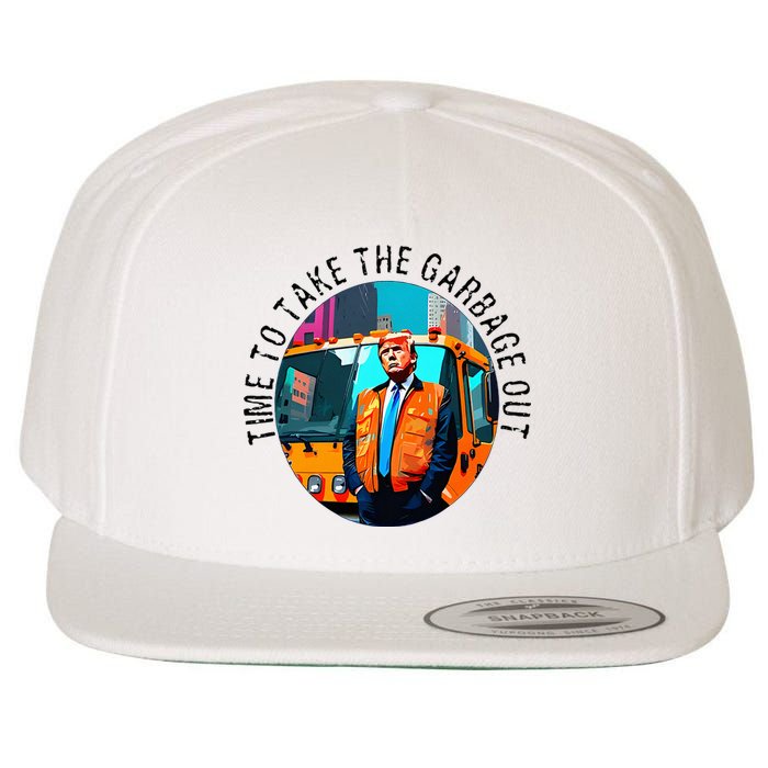 Garbage For Trump Make American Garbage Great Again Wool Snapback Cap