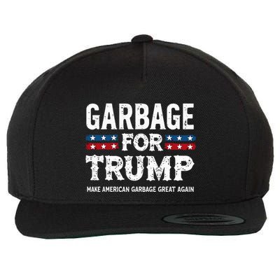 Garbage For Trump Make American Garbage Great Again Wool Snapback Cap