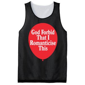 God Forbid That I Romanticise This Balloon Mesh Reversible Basketball Jersey Tank