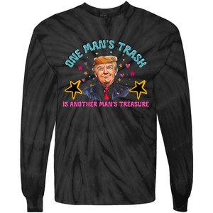 Garbage For Trump Proud Maga Garbage Donald Trump Supporter Tie-Dye Long Sleeve Shirt