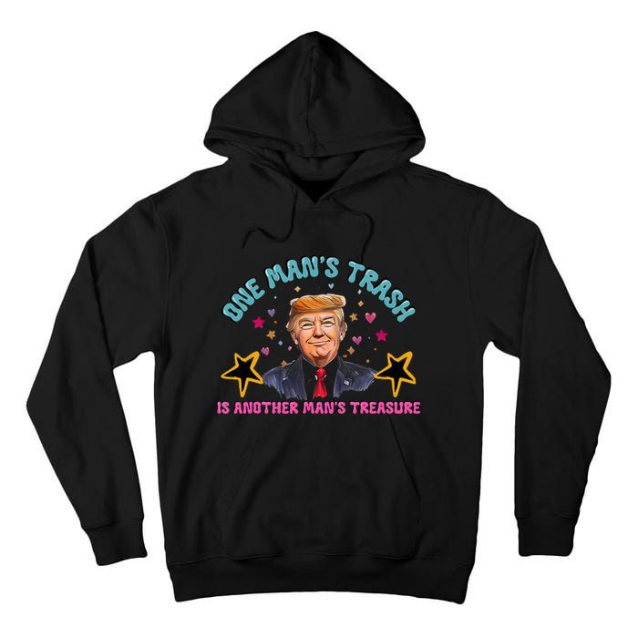 Garbage For Trump Proud Maga Garbage Donald Trump Supporter Tall Hoodie