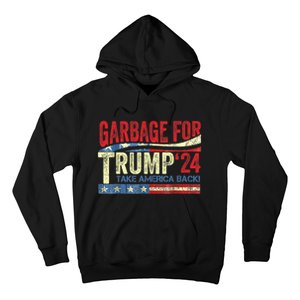 Garbage For Trump 2024 Funny Trump Supporter Hoodie