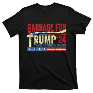 Garbage For Trump 2024 Funny Trump Supporter T-Shirt