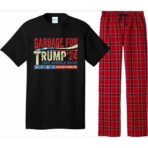 Garbage For Trump 2024 Funny Trump Supporter Pajama Set