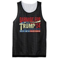 Garbage For Trump 2024 Funny Trump Supporter Mesh Reversible Basketball Jersey Tank