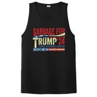 Garbage For Trump 2024 Funny Trump Supporter PosiCharge Competitor Tank