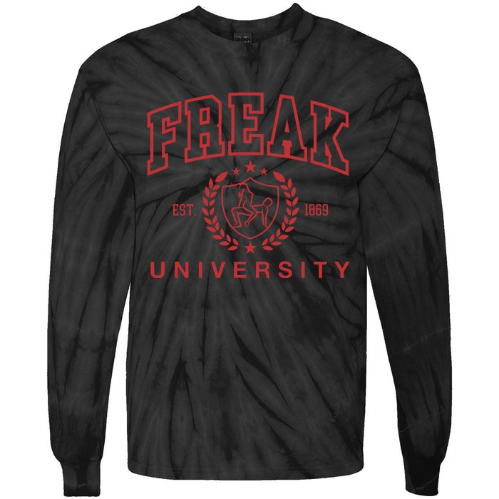 Gotfunny Freak University Tie-Dye Long Sleeve Shirt