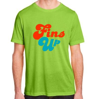 Groovy Fins Up Dolphins Gift For Miami Sport Fan Adult ChromaSoft Performance T-Shirt