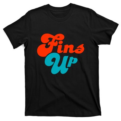 Groovy Fins Up Dolphins Gift For Miami Sport Fan T-Shirt