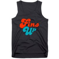 Groovy Fins Up Dolphins Gift For Miami Sport Fan Tank Top