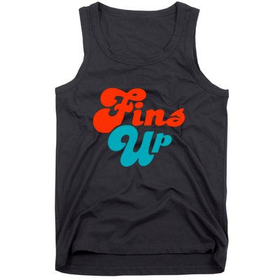 Groovy Fins Up Dolphins Gift For Miami Sport Fan Tank Top