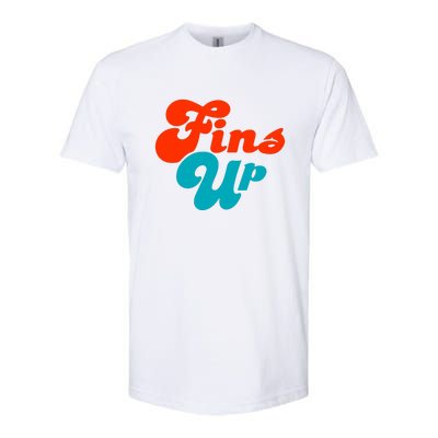 Groovy Fins Up Dolphins Gift For Miami Sport Fan Softstyle CVC T-Shirt