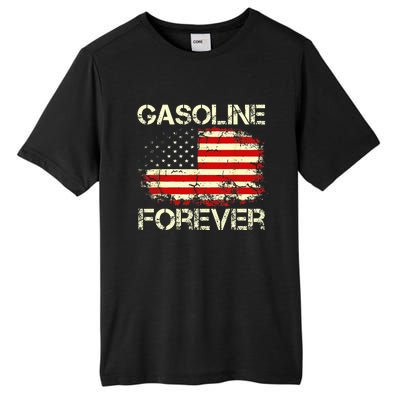 G.A.S.O.L.I.N.E Forever Usa Flag Funny Fuel Gas Cars Garage Lovers Tall Fusion ChromaSoft Performance T-Shirt