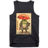 Grumpy Frog Unimpressed Toad Vintage Japanese Aesthetic Tank Top