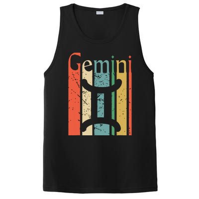 Gemini Funny Vintage Style Gemini Zodiac PosiCharge Competitor Tank