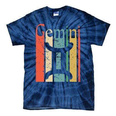 Gemini Funny Vintage Style Gemini Zodiac Tie-Dye T-Shirt