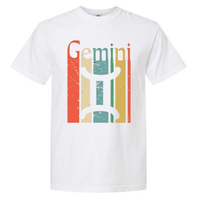 Gemini Funny Vintage Style Gemini Zodiac Garment-Dyed Heavyweight T-Shirt