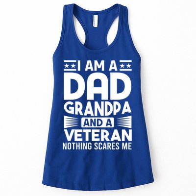 Gifts For Veterans Gift Fathers I Am A Dad Grandpa And Veteran Gift Womens Tank Top