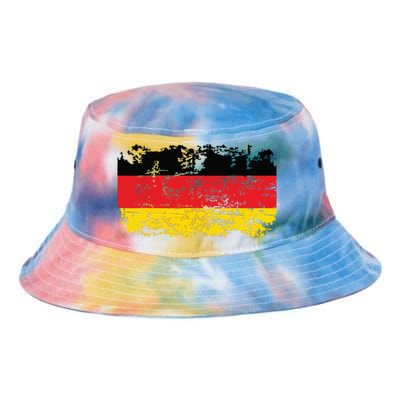 GERMANY Flag Vintage Distressed GERMANY Tie Dye Newport Bucket Hat