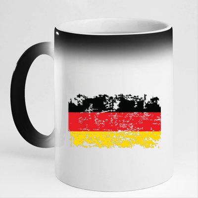 GERMANY Flag Vintage Distressed GERMANY 11oz Black Color Changing Mug