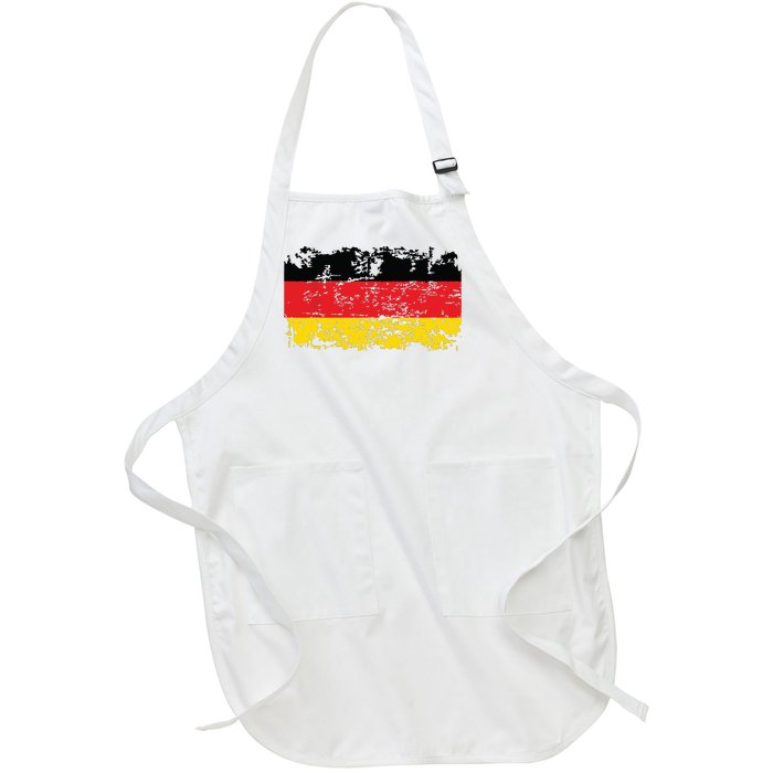 GERMANY Flag Vintage Distressed GERMANY Full-Length Apron With Pockets