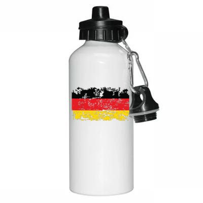 GERMANY Flag Vintage Distressed GERMANY Aluminum Water Bottle