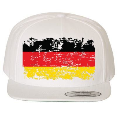 GERMANY Flag Vintage Distressed GERMANY Wool Snapback Cap