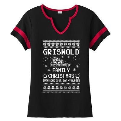 Griswold Family Vacation Funny Christmas Vacation Ladies Halftime Notch Neck Tee