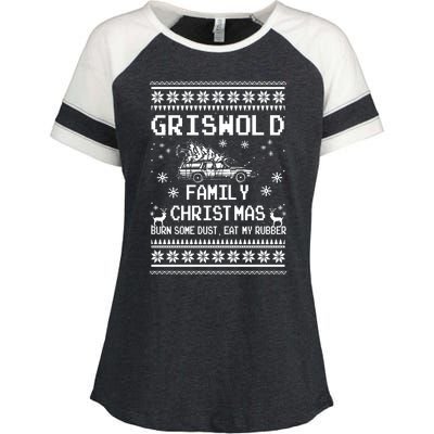 Griswold Family Vacation Funny Christmas Vacation Enza Ladies Jersey Colorblock Tee