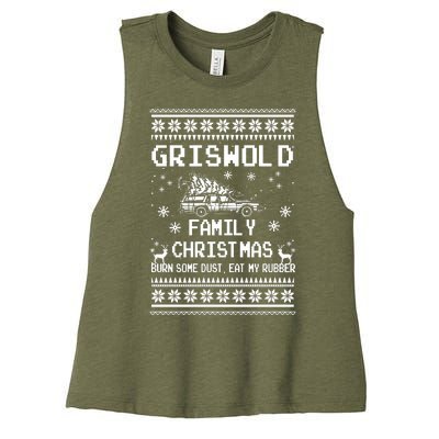 Griswold Family Vacation Funny Christmas Vacation Women's Racerback Cropped Tank