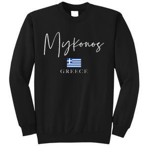 Greece Flag Vacation Island Mykonos Sweatshirt