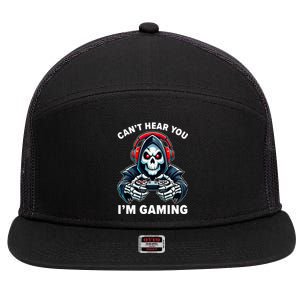 Gamer For Video Games Gamer 7 Panel Mesh Trucker Snapback Hat