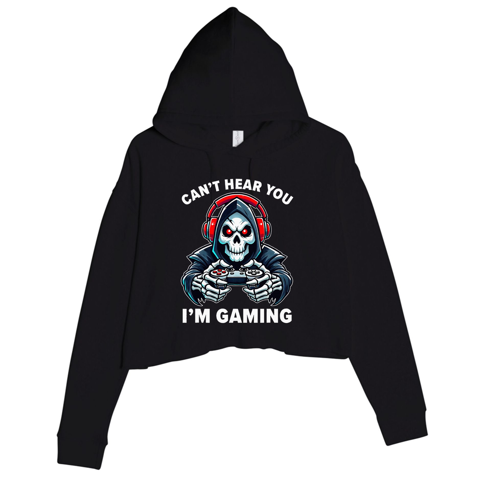 Gamer For Video Games Gamer Crop Fleece Hoodie