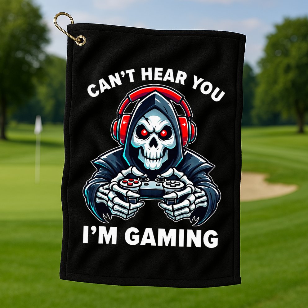 Gamer For Video Games Gamer Golf Towel