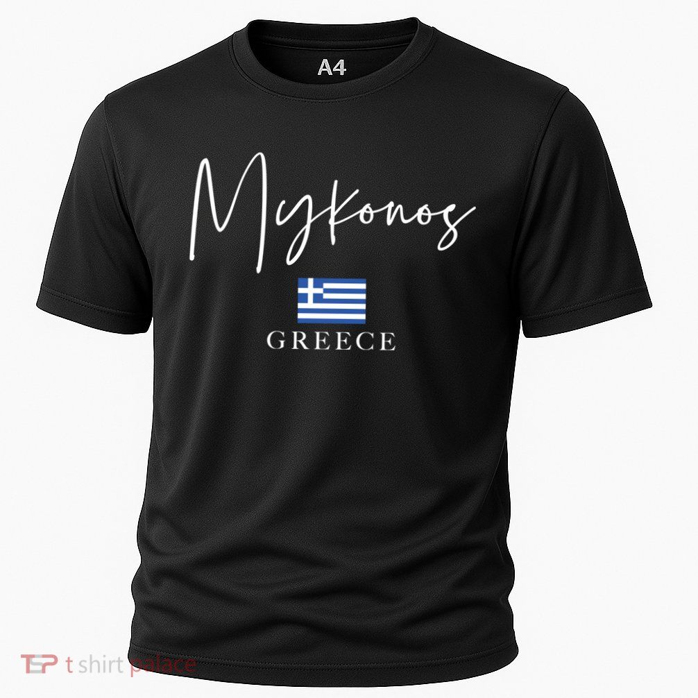 Greece Flag Vacation Island Mykonos Cool Gift Performance Shirt